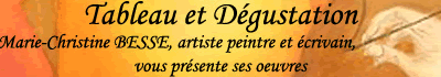 Tableau d&eacute;gustation